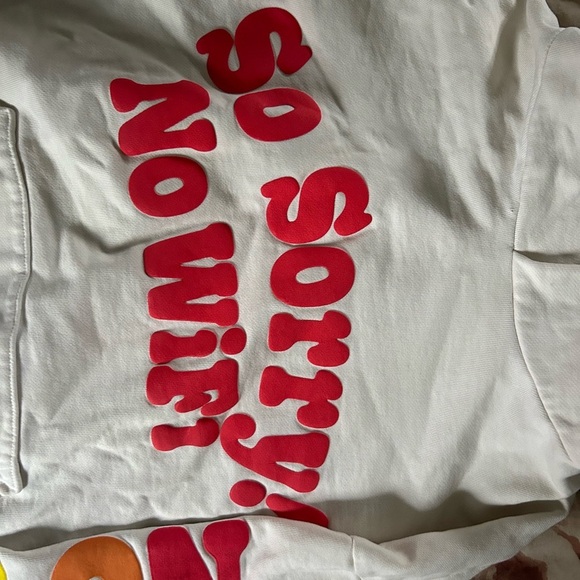 So Sorry! No WiFi White Hoodie - Picture 2 of 6